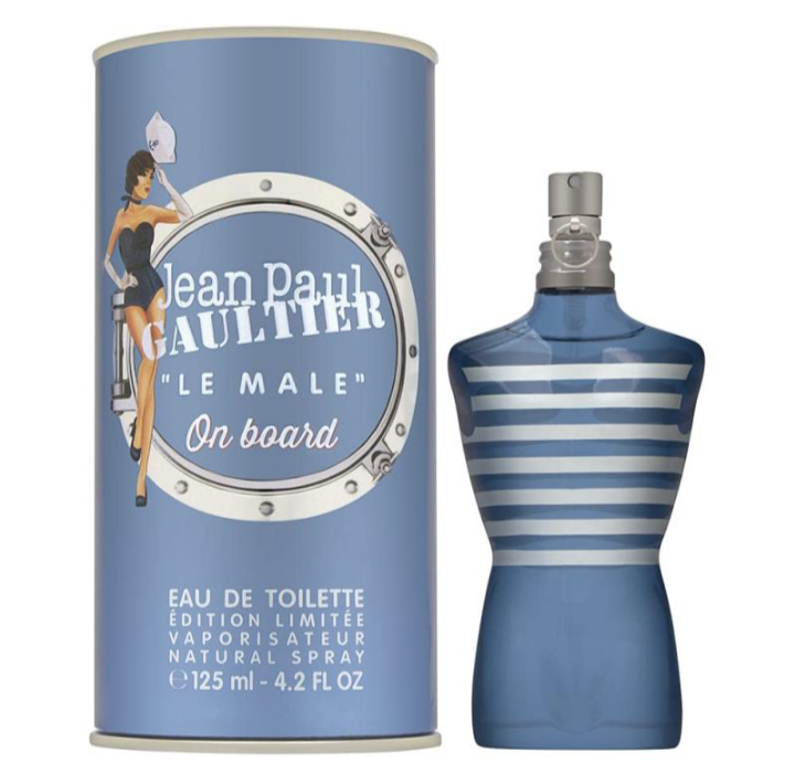 JEAN PAUL GAULTIER LE MALE ON BOARD 4.2 FL.OZ. EDT SPRAY FOR MEN.