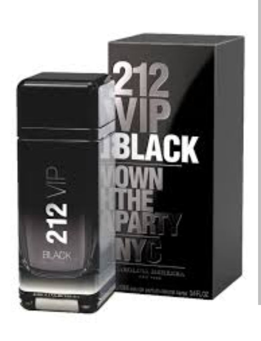 212 VIP BLACK 3.4 FL.OZ. EDT SPRAY FOR MEN.