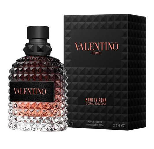 BORN IN ROMA CORAL FANTASY 3.4 FL.OZ. EDT SPRAY FOR MEN.