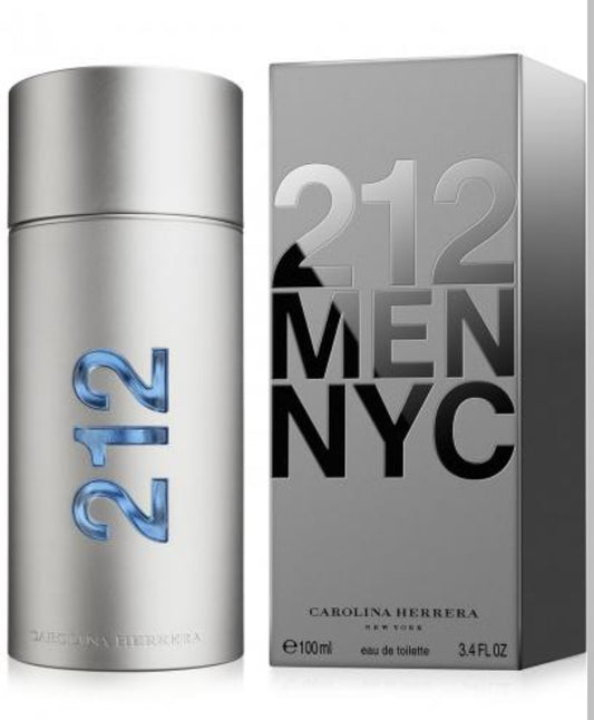 212 BY CAROLINA HERRERA 3.4 FL.OZ. EDT SPRAY FOR MEN.