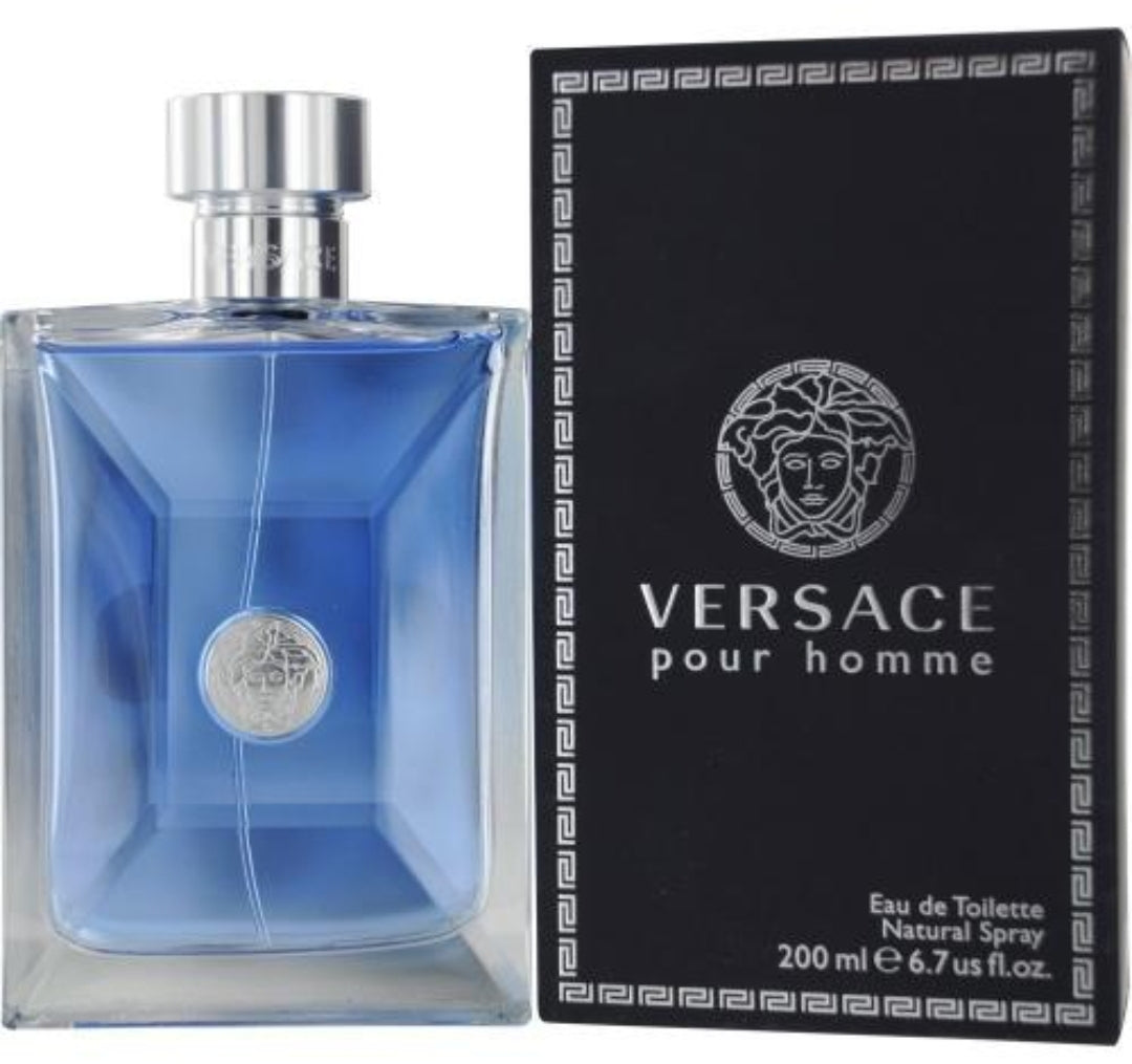 POUR HOMME BY VERSACE 6.7 FL.OZ. EDT SPRAY FOR MEN.