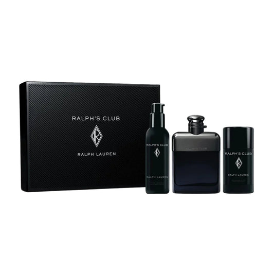 RALPH'S CLUB: 3.4 EDP + 2.5OZ. BALM + DEO STICK MEN.