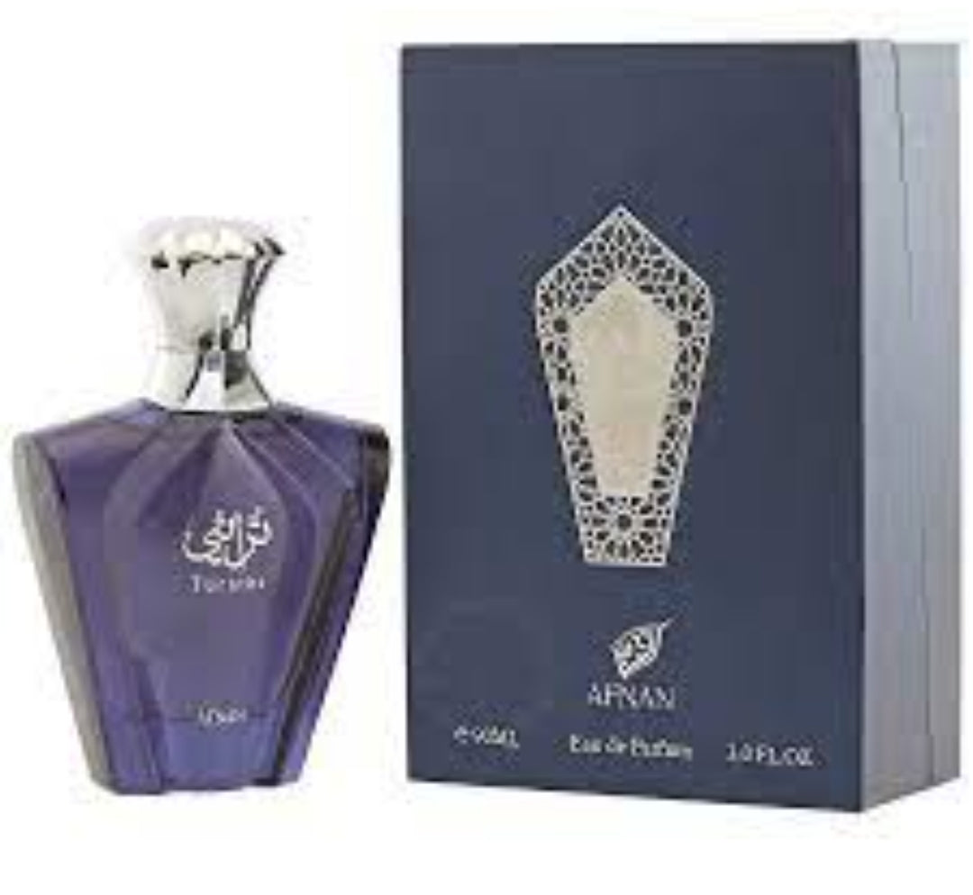 AFNAN TURATHI BLUE 3.4 OZ. EDP FOR MEN.